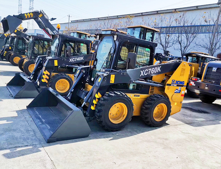 XCMG Manufacturer 1 ton mini skid steer loader XC760K China skidsteer loaders with attachments price